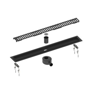 Душевой лоток Timo Drain System DS230106/03 60см с вставкой lines чёрный